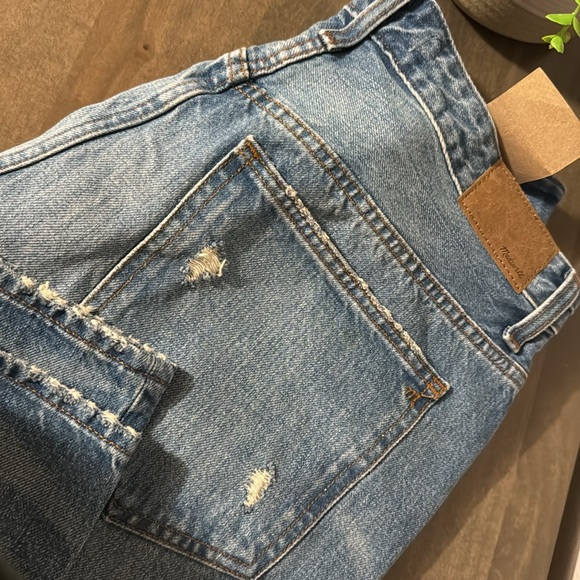 Madewell wide leg curvy low slung Jeans - Medium Blue - Picture 6 of 7